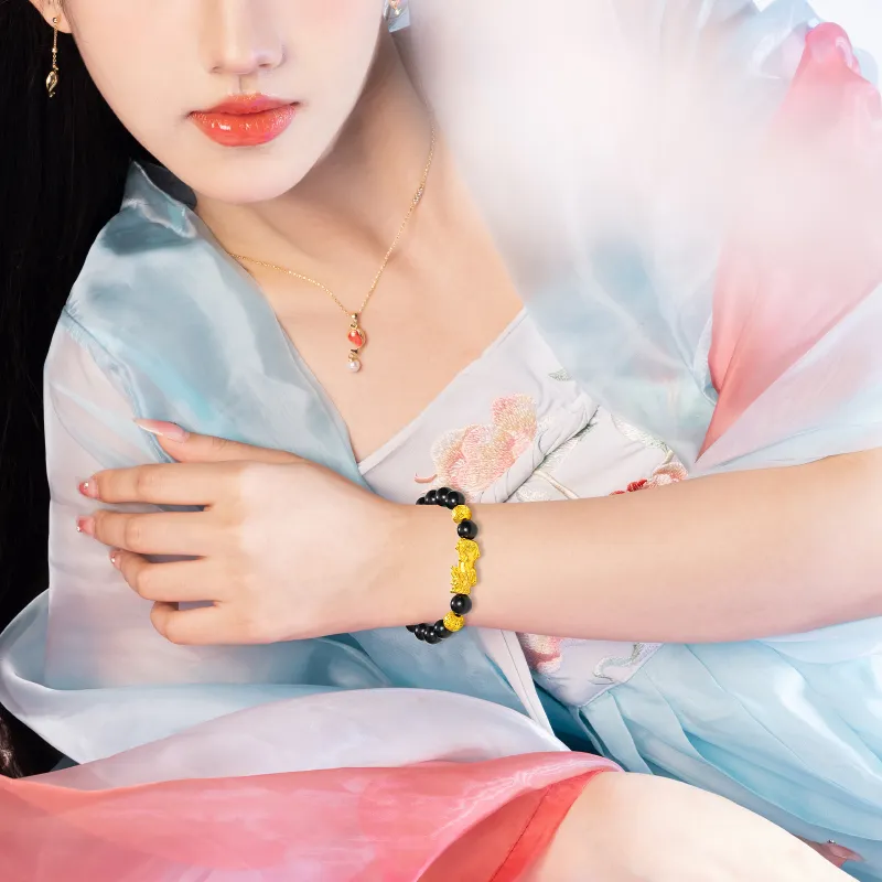LAOYINFANG Colored Glaze Jade Bracelets Unisex-7