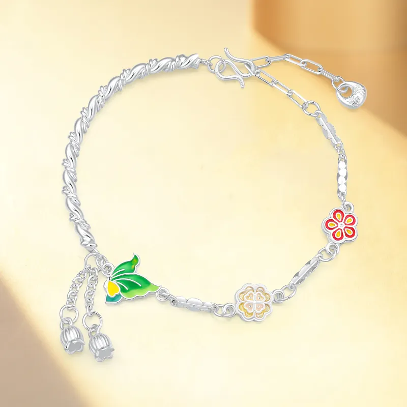 LAOYINFANG 999 Fine Silver Bracelets Women's-4