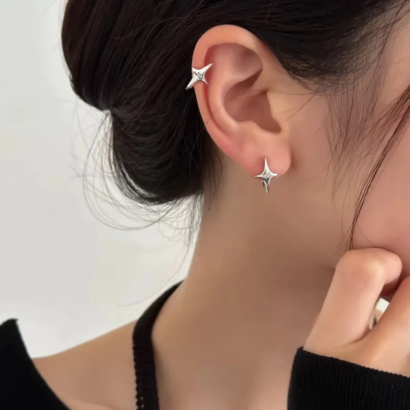 LAOYINFANG S925 Silver Earrings Unisex-3