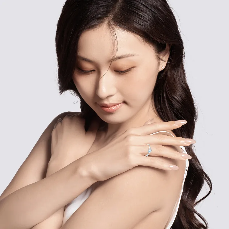 LAOYINFANG S 999 Fine Silver Sterling Silver Rings Women's-3