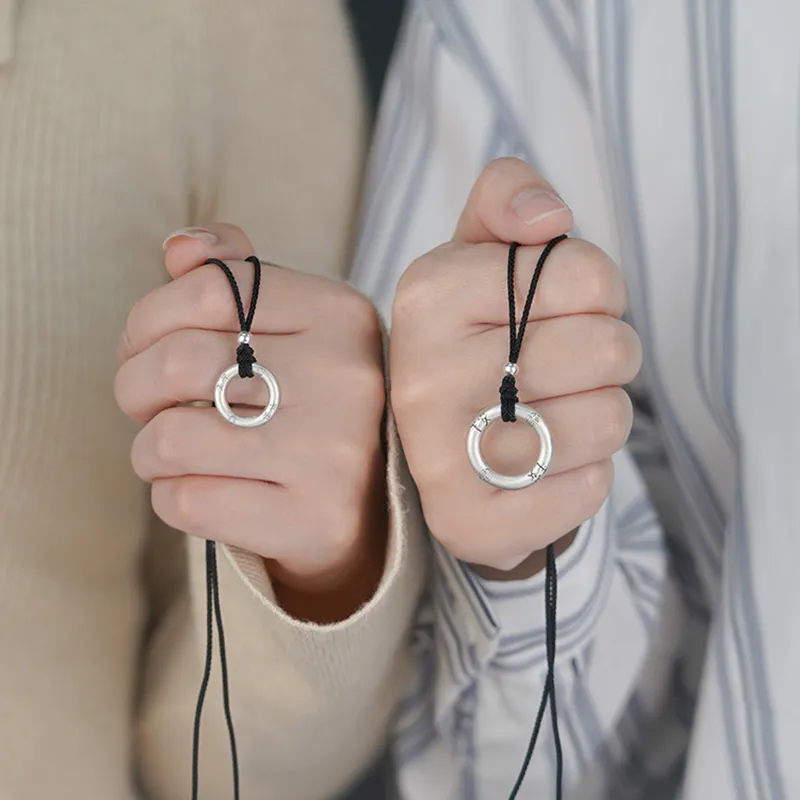 LAOYINFANG Sterling Silver Necklaces Unisex-5