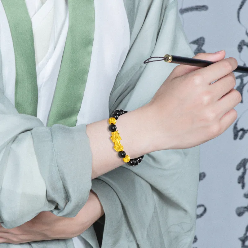 LAOYINFANG Colored Glaze Jade Bracelets Unisex-2