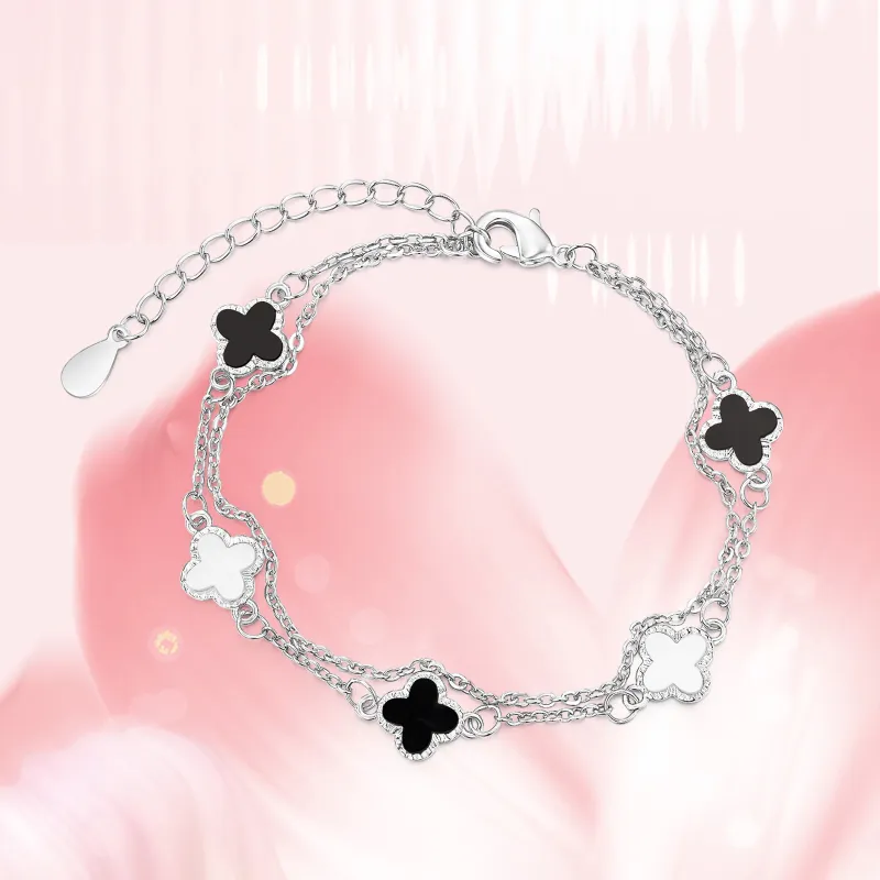 LAOYINFANG Sterling Silver Bracelets Women's-1