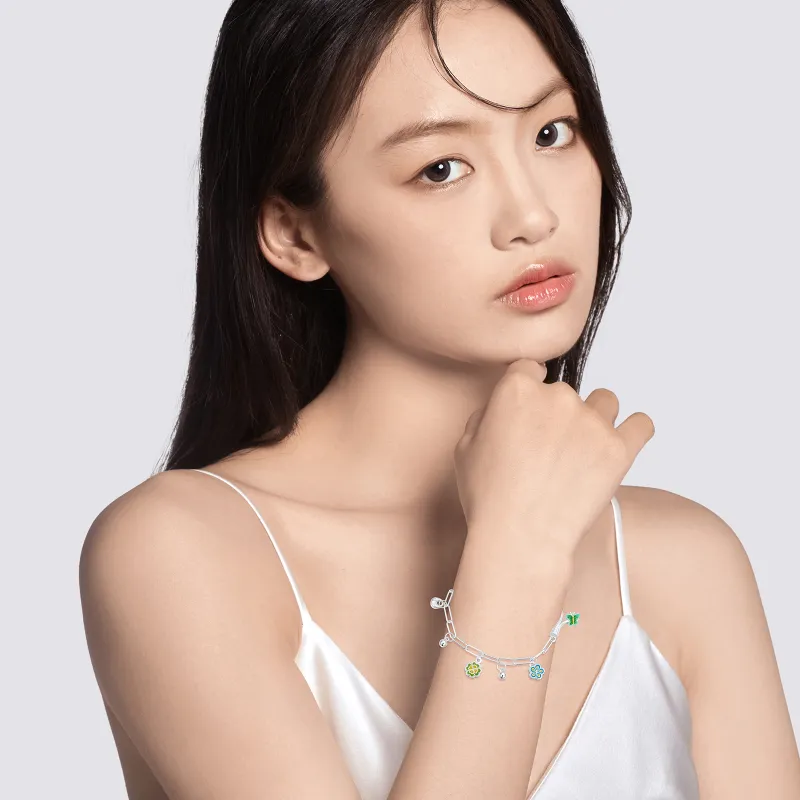 LAOYINFANG 999 Fine Silver Pure Silver Bracelets Women's-2