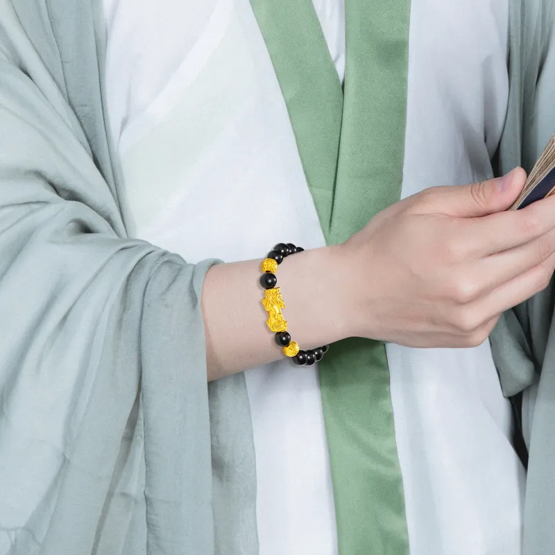 LAOYINFANG Colored Glaze Jade Bracelets Unisex-1