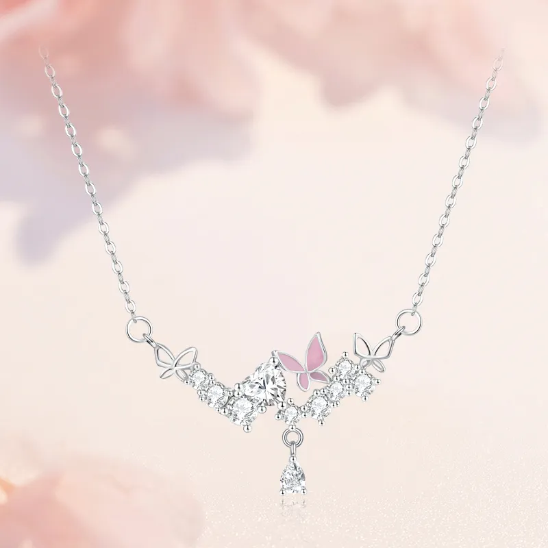 LAOYINFANG Sterling Silver Necklaces Women's-2
