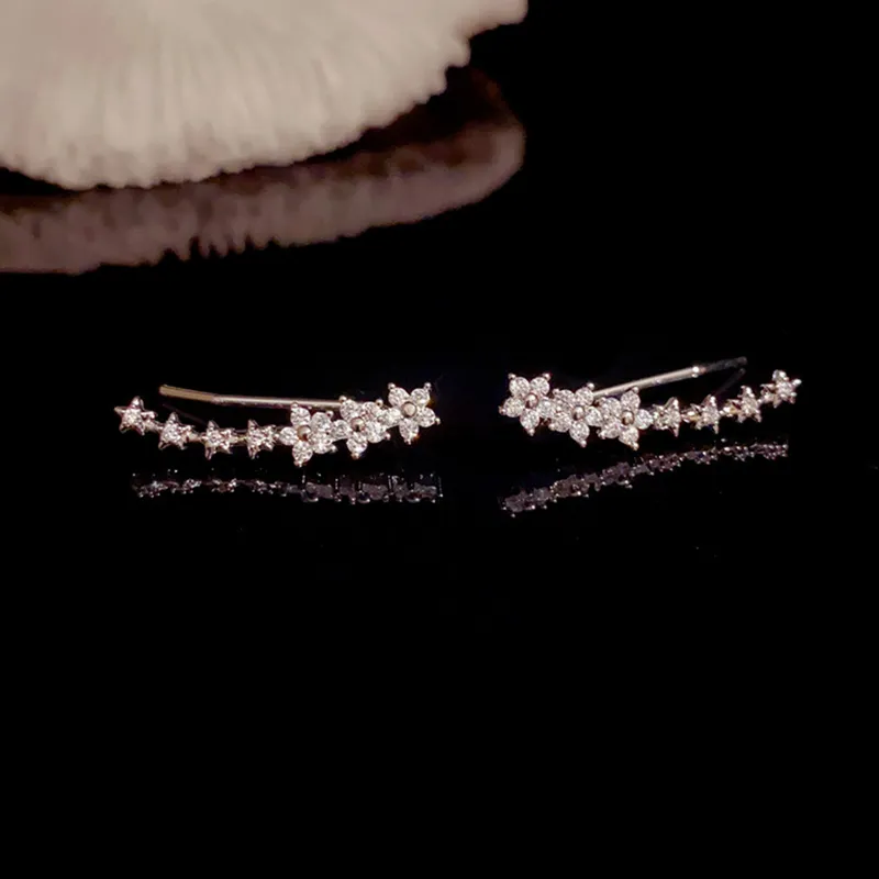 LAOYINFANG Sparkling Rhinestone Earrings Women's-3