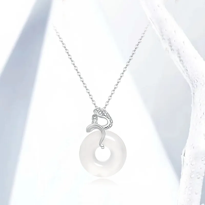 LAOYINFANG 925 Sterling Silver Necklaces Women's-6