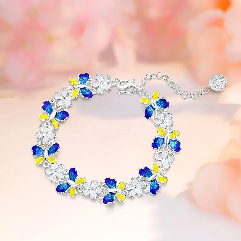 LAOYINFANG Sterling Silver Bracelets Women's-1
