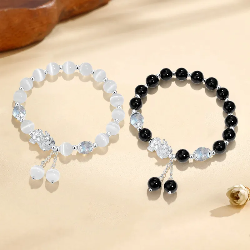 LAOYINFANG Colored Glaze Bracelets Unisex-7