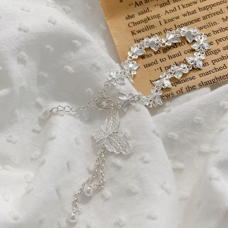 LAOYINFANG 999 Fine Silver Bracelets Women's-4