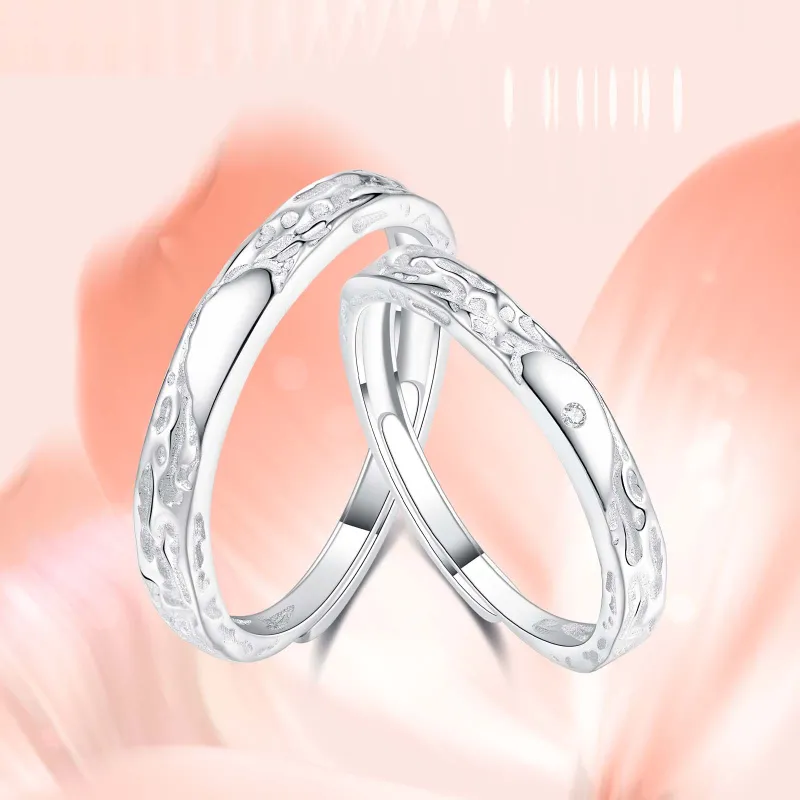 LAOYINFANG 999 Fine Silver Full Silver Ring Unisex-1