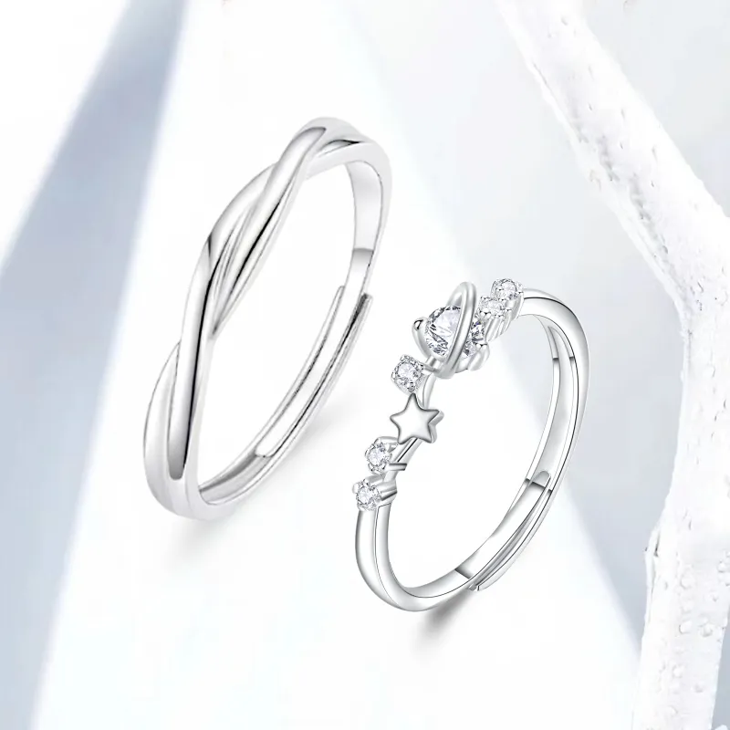 LAOYINFANG Sterling Silver Rings Unisex-2