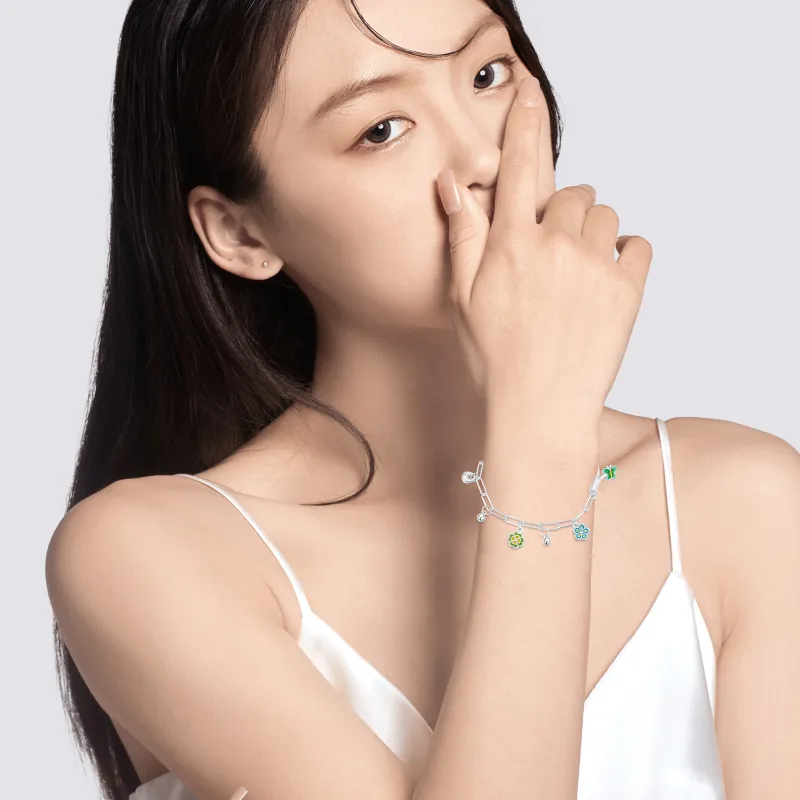 LAOYINFANG 999 Fine Silver Pure Silver Bracelets Women's-1