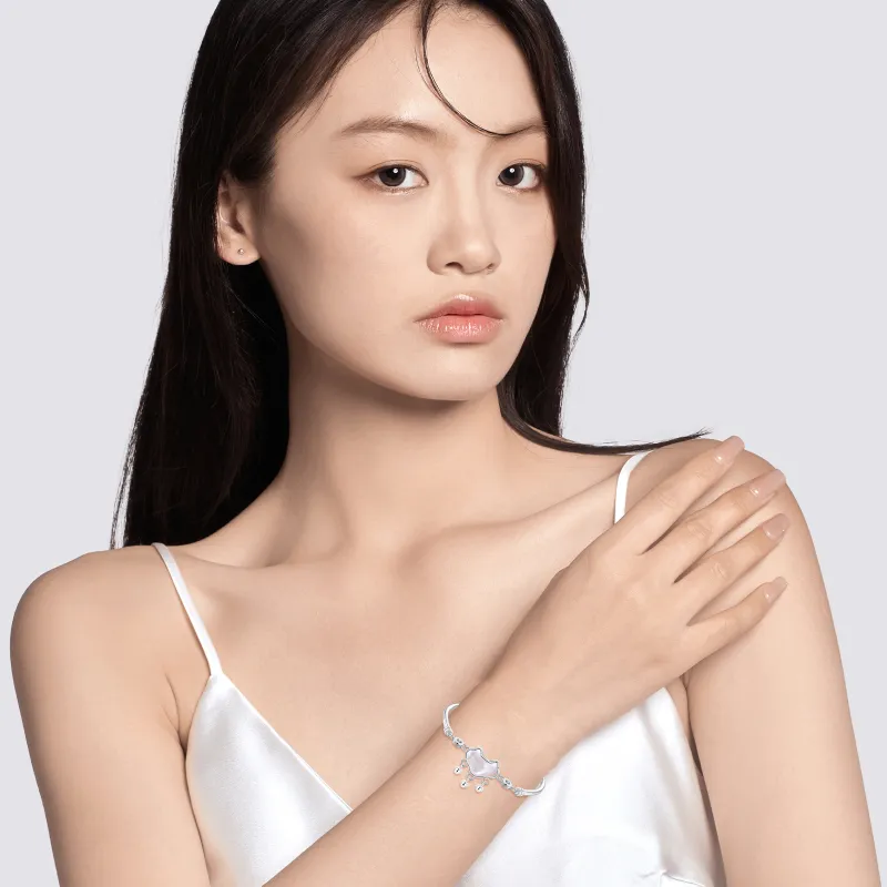 LAOYINFANG 999 Fine Silver Pure Silver Bracelets Women's-1