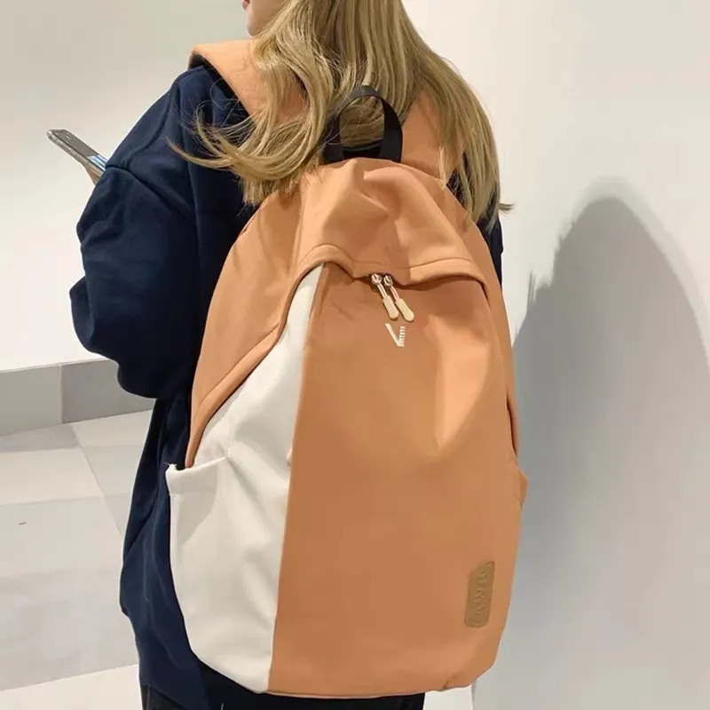 B.LB.L Nylon Backpack Regular Unisex Orange And White/Sports Black/981 Mint Green-1