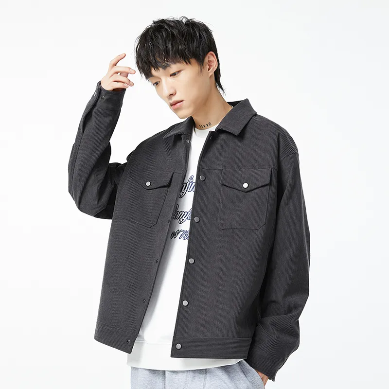 Torso Jackets Men Gray-4