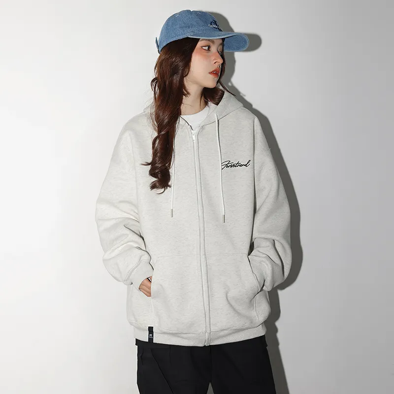 Torso Sweatshirt Unisex White Heather Gray-3