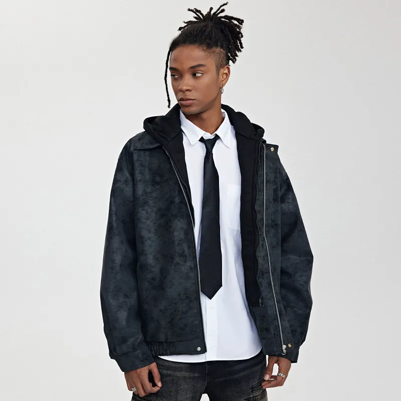 Torso Leather Jacket Unisex Black-5
