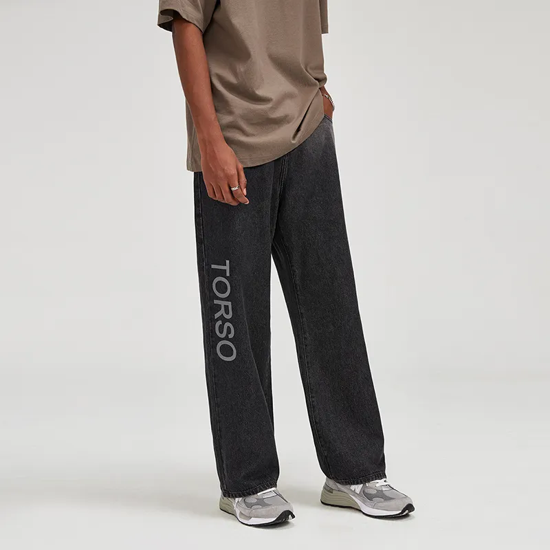 Torso Jeans Unisex Black Gray-2