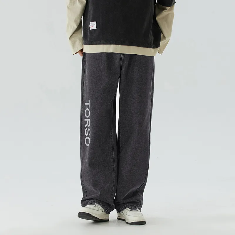 Torso Jeans Unisex Black Gray Color-6