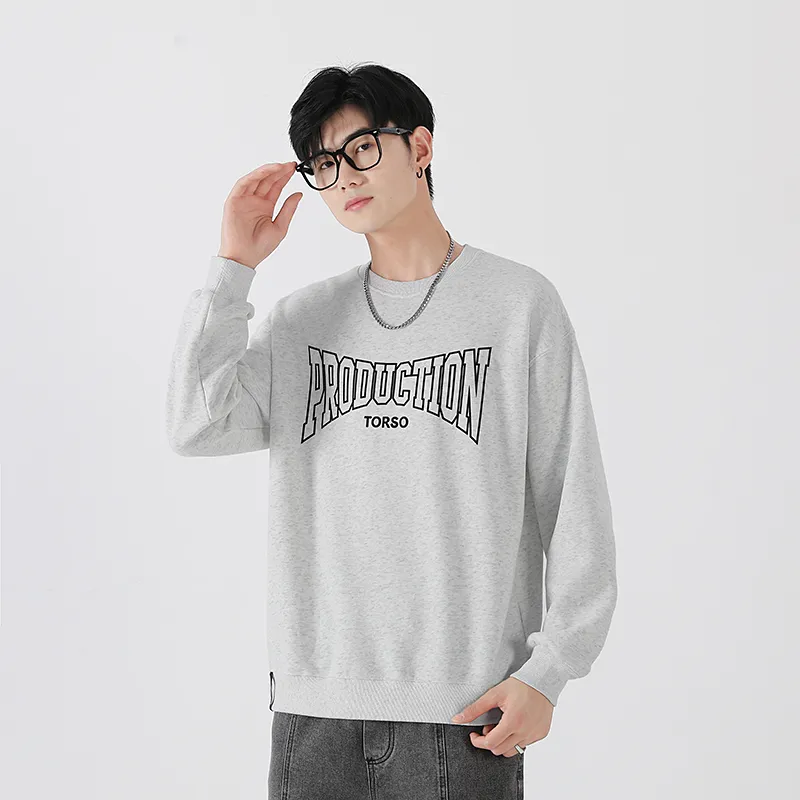Torso Sweatshirt Unisex Light Gray-2