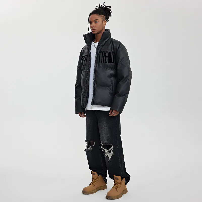 Torso Puffer Jacket Unisex Dark Gray-3