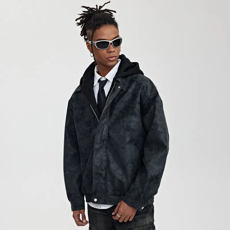 Torso Leather Jacket Unisex Black-6
