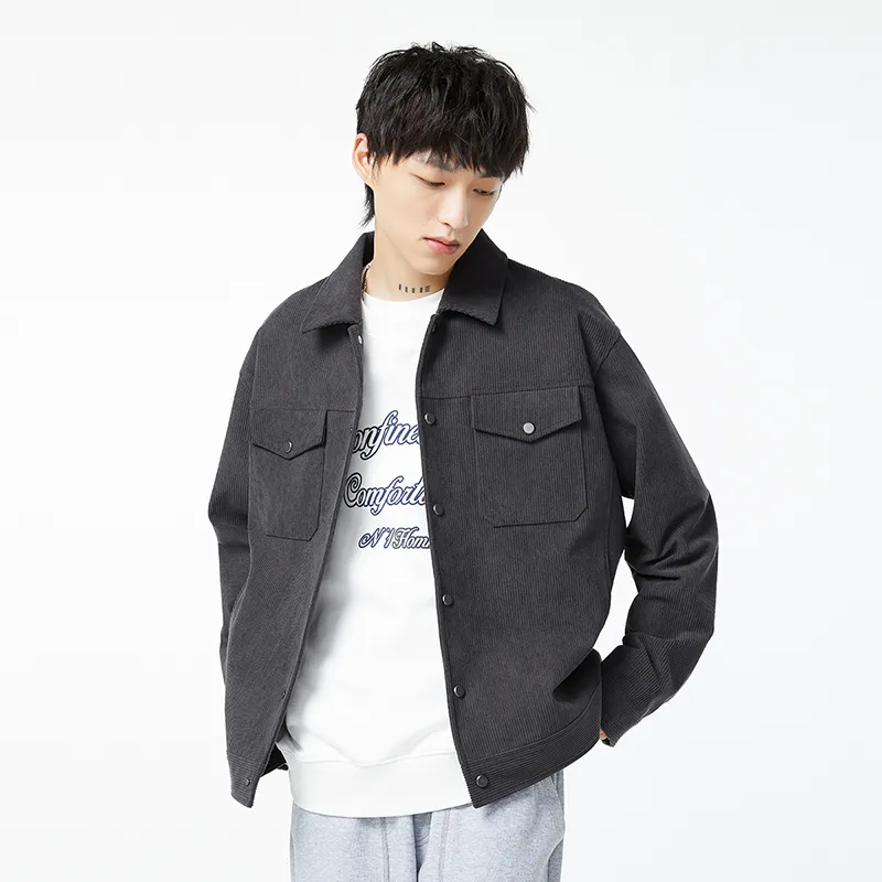 Torso Jackets Men Gray-3