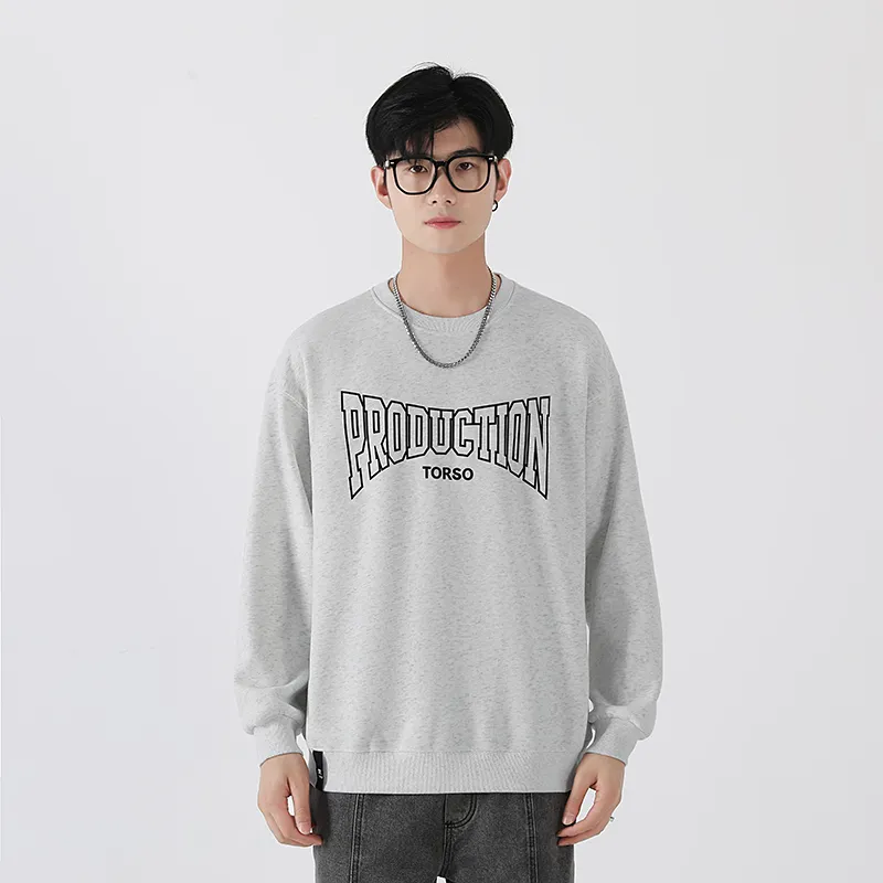 Torso Sweatshirt Unisex Light Gray-3