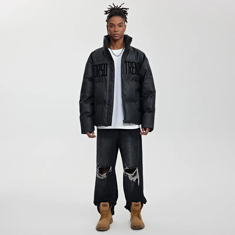 Torso Puffer Jacket Unisex Dark Gray-2