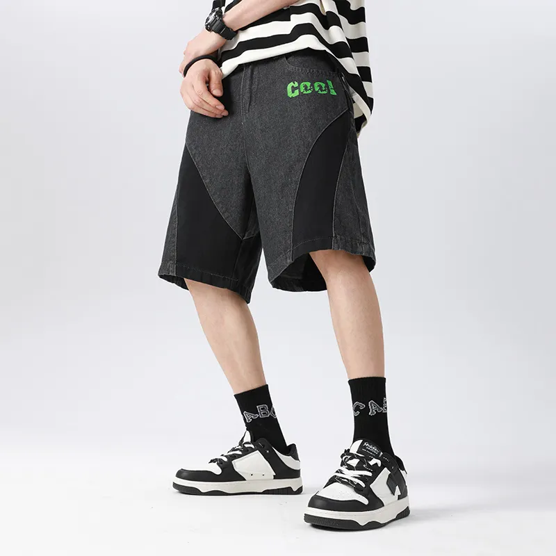 Yvette Denim Shorts Unisex Black-2