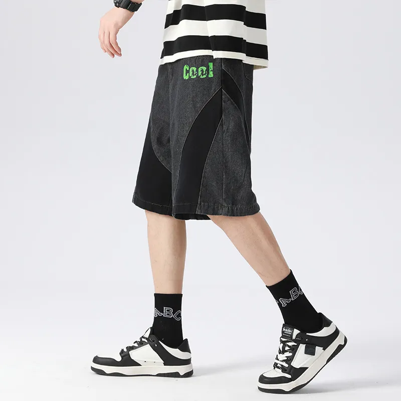 Yvette Denim Shorts Unisex Black-7