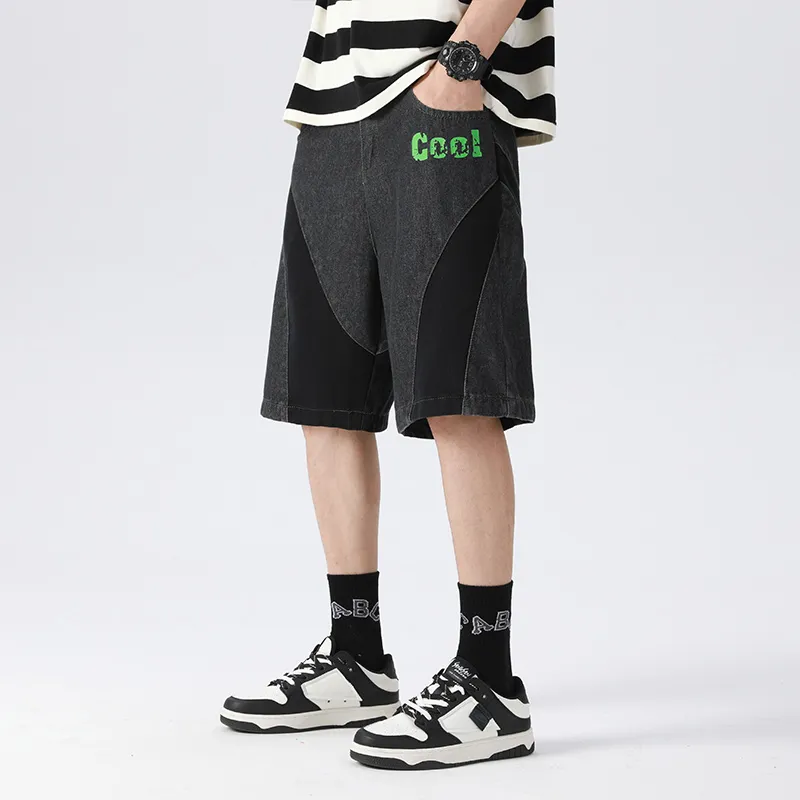 Yvette Denim Shorts Unisex Black-8