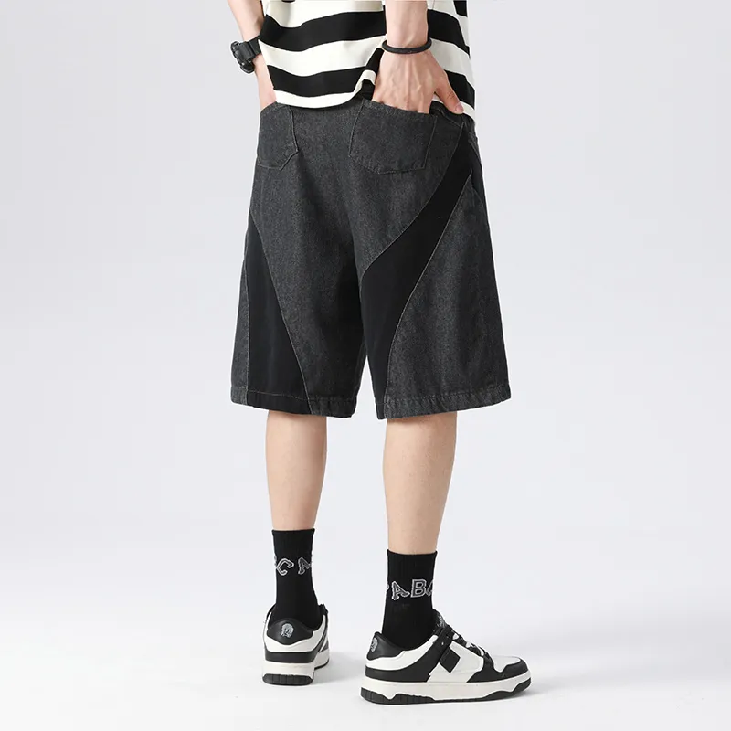Yvette Denim Shorts Unisex Black-3