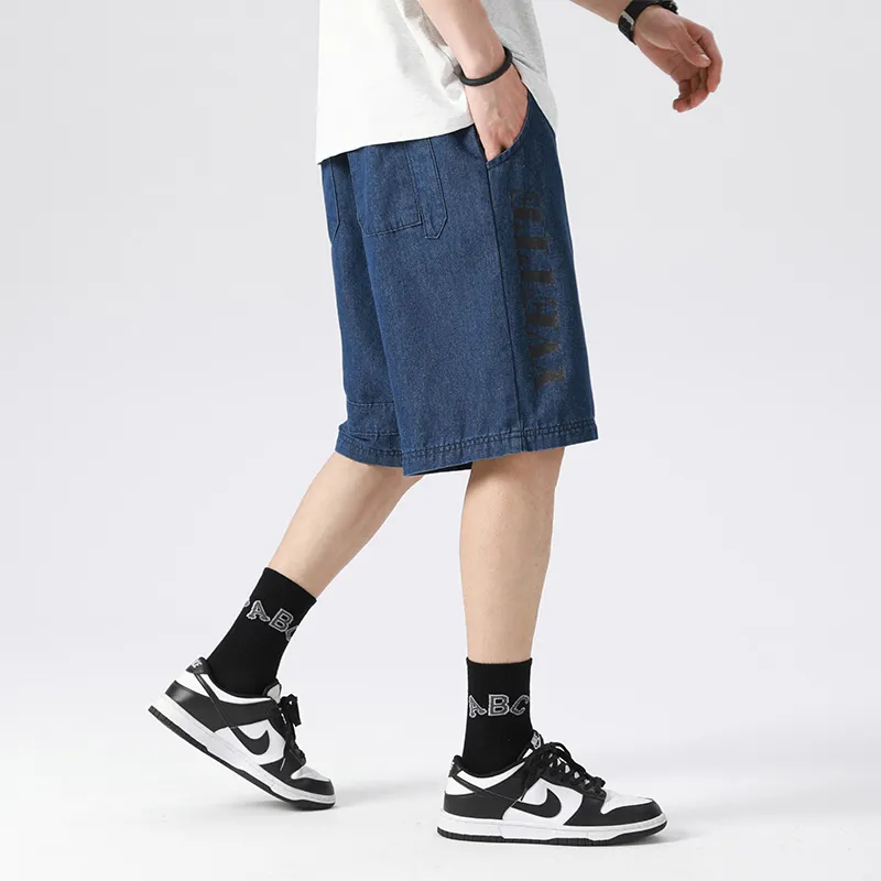 Yvette Denim Shorts Unisex Blue-4