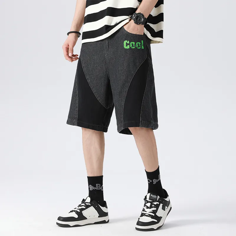 Yvette Denim Shorts Unisex Black-6