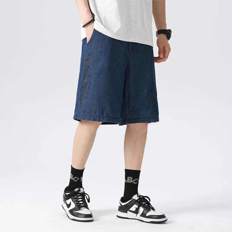 Yvette Denim Shorts Unisex Blue-3