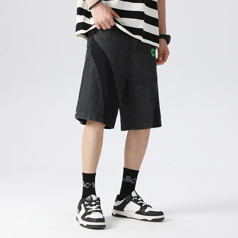 Yvette Denim Shorts Unisex Black-5