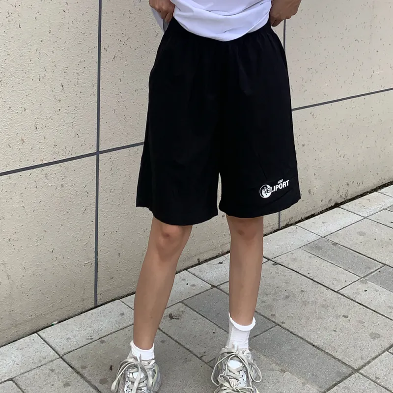 HELIPORT Casual Shorts Unisex Black-3
