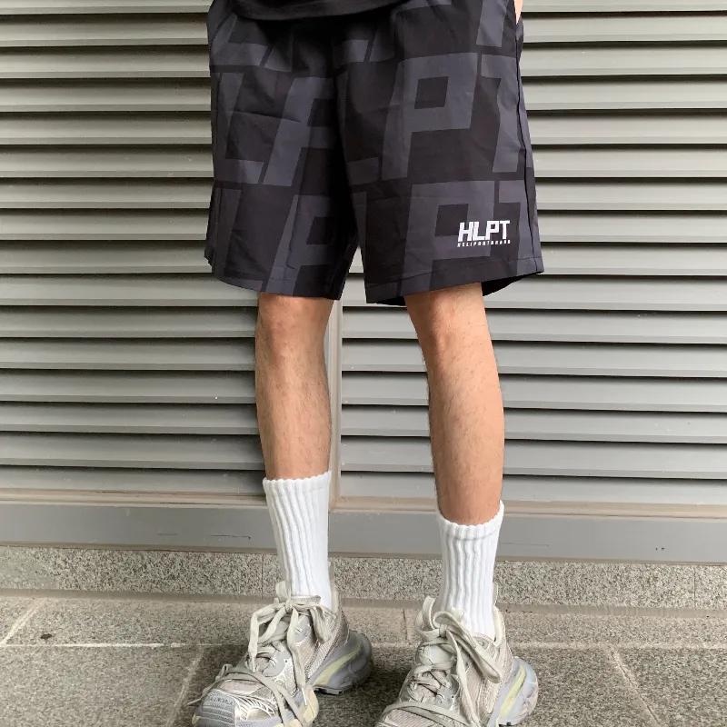 HELIPORT Casual Shorts Unisex Black-8