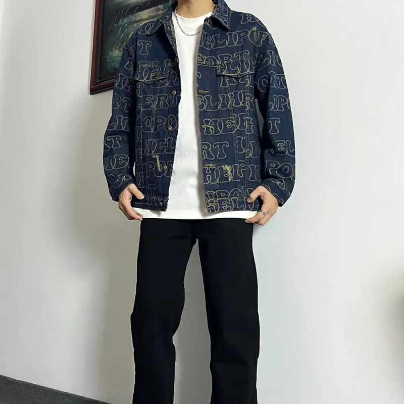 HELIPORT Denim Jacket Unisex Dark Blue-8