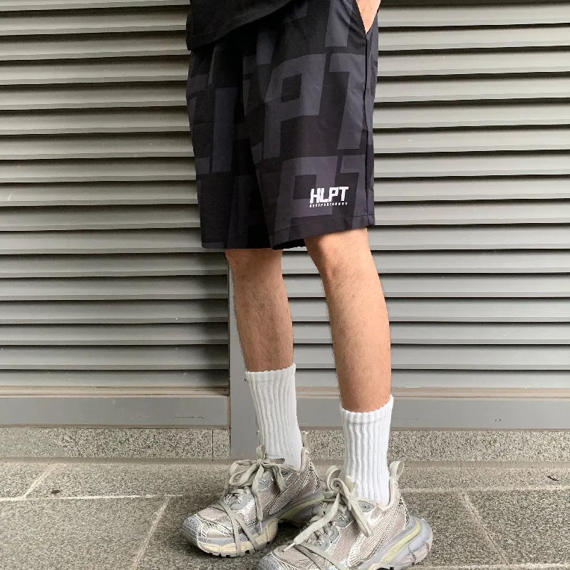 HELIPORT Casual Shorts Unisex Black-3