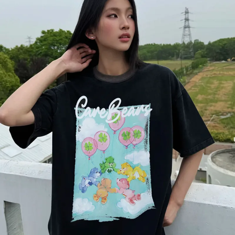 Carebears X HELIPORT T Shirts Unisex Black-2