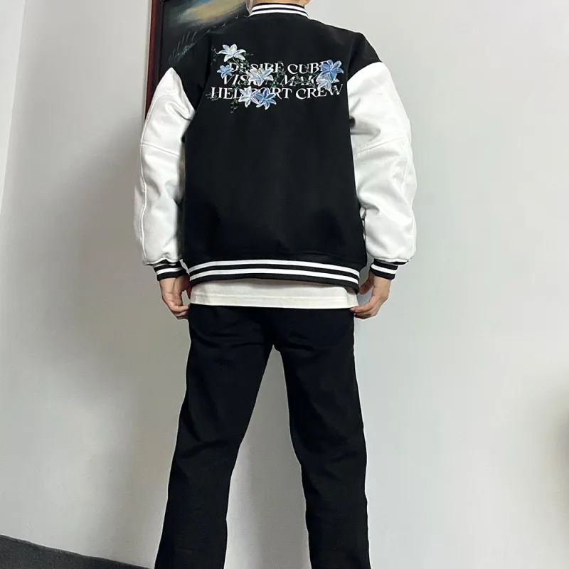 HELIPORT Baseball Jacket Unisex Black-4
