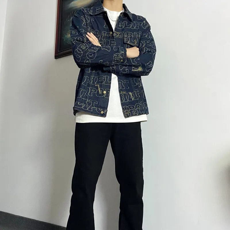 HELIPORT Denim Jacket Unisex Dark Blue-4