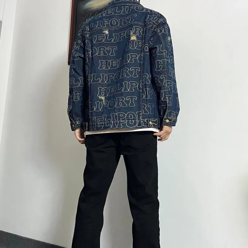 HELIPORT Denim Jacket Unisex Dark Blue-6