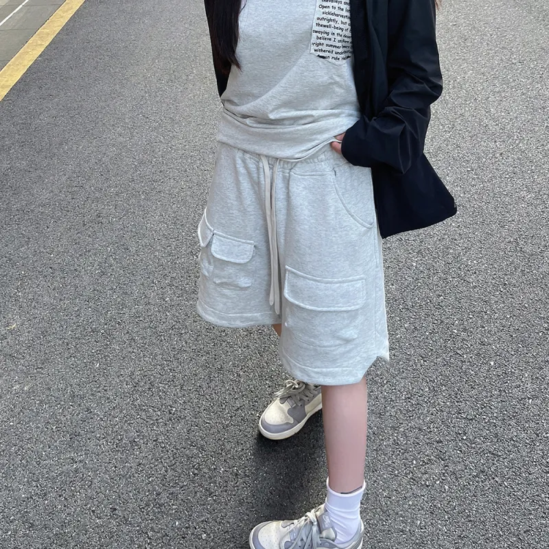 HELIPORT Casual Shorts Unisex Gray-5