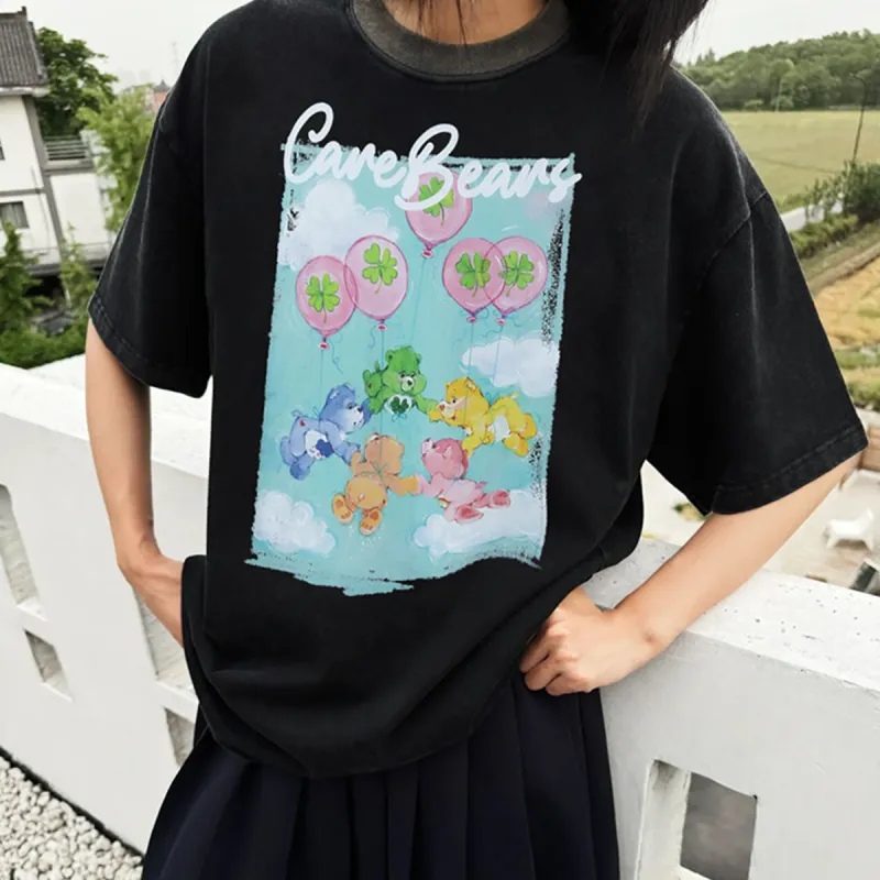 Carebears X HELIPORT T Shirts Unisex Black-3