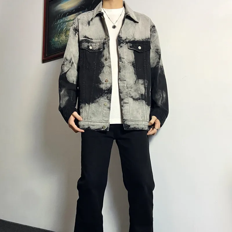HELIPORT Denim Jacket Unisex Black Gray Color-4